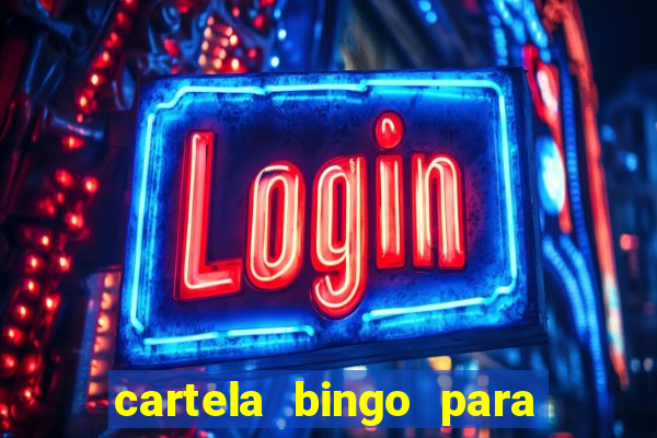 cartela bingo para cha de cozinha imprimir gratis